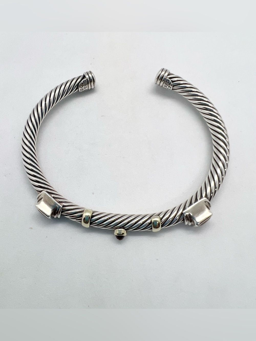 David Yurman Renaissance Station Bracelet with Citrine, Tourmaline and Gold - Picture 7 of 12